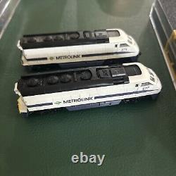 N Scale Bombardier METROLINK Train 4 Passenger 2 Engines ATHEARN