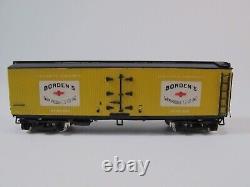 N Scale N Gauge Precision Scale Iron Horse Round Roof Milk Car Borden Yellow