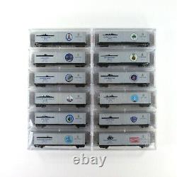 N Scale United States NAVY Ships Complete 12 Box Car Set MICRO TRAINS 03800400