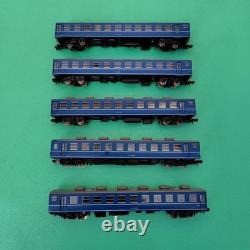 N-gauge Model Train Five-car Set Blue Black N Scale Railway Display Collectible