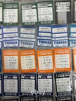 N-gauge Model Train Parts Assortment 125 Pieces Hobby Repair Scenery Railway