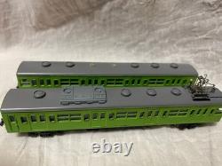 N gauge model train 2 car set green #47c90f