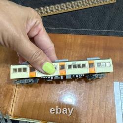 N gauge model train 4 cars & rail set #05a12e