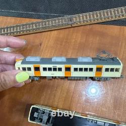 N gauge model train 4 cars & rail set #05a12e