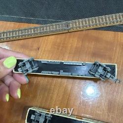 N gauge model train 4 cars & rail set #05a12e