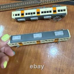 N gauge model train 4 cars & rail set #05a12e
