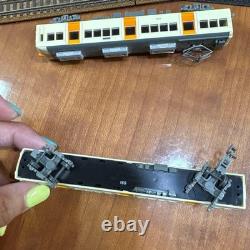 N gauge model train 4 cars & rail set #05a12e
