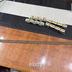 N gauge model train 4 cars & rail set #05a12e