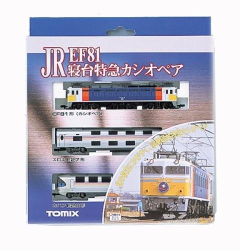 N Gauge Model Train Ef81 Sleeper Express Cassiopeia Basic Set (3 Cars) 92251