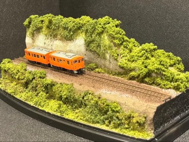 N Gauge Model Train Diorama With Case #b32410