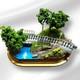 N Gauge Model Train Layout With Landscape Kato #bfb55c