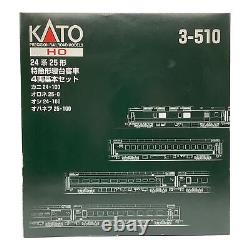 Near Mint KATO 25 Series Sleeper Express Basic 4-Car Set HO Gauge Model Train