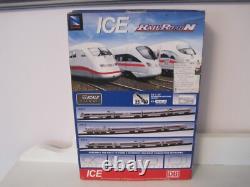 New ICE Train Deutsche Bahn Railroad N Gauge Diecast Rechargeable Train Set New ICE Train Deutsche Bahn Railroad N Gauge Diecast Rechargeable Train Set