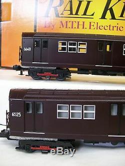 New Release Dark Maroon MTH R-17 Four Car Subway Set O Gauge Three Rail PS 3.0