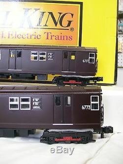 New Release Dark Maroon MTH R-17 Four Car Subway Set O Gauge Three Rail PS 3.0