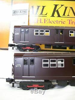 New Release Dark Maroon MTH R-17 Four Car Subway Set O Gauge Three Rail PS 3.0