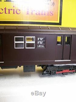 New Release Dark Maroon MTH R-17 Four Car Subway Set O Gauge Three Rail PS 3.0