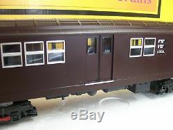 New Release Dark Maroon MTH R-17 Four Car Subway Set O Gauge Three Rail PS 3.0