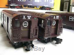 New Release Dark Maroon MTH R-17 Four Car Subway Set O Gauge Three Rail PS 3.0