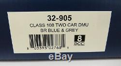 OO Gauge Bachmann 32-905 Class 108 2 Car DMU BR Blue & Grey Loco