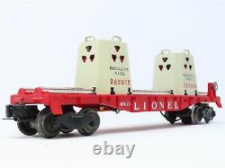 O Gauge 3-Rail Lionel 6805 Atomic Waste Disposal Flat Car