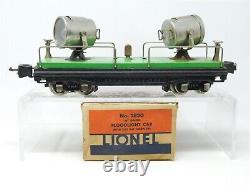 O Gauge 3-Rail Lionel Lines Tinplate 2820 Searchlight Flat Car