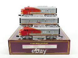 O Gauge 3-Rail MTH 20-2676-1E ATSF Santa Fe F3 A/B/A Diesel Set #16 with Sound