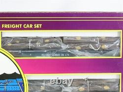 O Gauge 3-Rail MTH 20-98119 Hillcrest Lumber 50' Flat Cars withLog Loads 6-Car Set