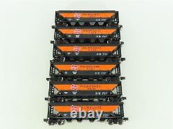 O Gauge 3-Rail Menards 279-8949 MILW Milwaukee Road 4-Bay Hoppers withLoad 6-Pack