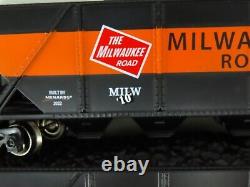 O Gauge 3-Rail Menards 279-8949 MILW Milwaukee Road 4-Bay Hoppers withLoad 6-Pack