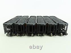 O Gauge 3-Rail Menards 279-8949 MILW Milwaukee Road 4-Bay Hoppers withLoad 6-Pack