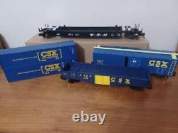 O Gauge 3 Train Car Convoy CSX IntermodalwithContainers, Gondola, Boxcar NEW