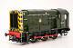 O Gauge Class 08 D3120 Br Green Early Crest With Wasp Stripes