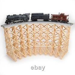 O Gauge Curved Bridge Model Railroad Train Trestle Use With Lionel O36 Fastrack