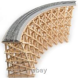 O Gauge Curved Bridge Model Railroad Train Trestle Use With Lionel O36 Fastrack