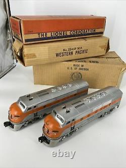 O Gauge Lionel #2345 Western Pacific Emd F3a-a 52 Diesel Locomotives Pre-owned