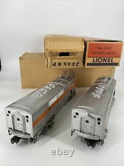 O Gauge Lionel #2345 Western Pacific Emd F3a-a 52 Diesel Locomotives Pre-owned