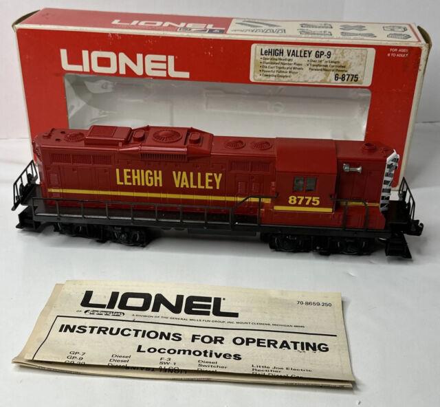 O Gauge Lionel 6-8775 Lehigh Valley Gp-9 Powered Diesel Locomotive Model Train