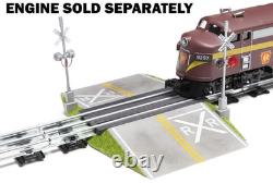 O Gauge Railroad Crossing with Lights & Sound, Realistic Train Platform NEW