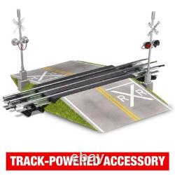 O Gauge Railroad Crossing with Lights & Sound, Realistic Train Platform NEW