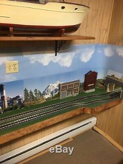 O Gauge Train Layout COMES THE WHOLE LAY SHOWN PHOTO SOUND 3 AND ABOVE 7 TRAINS