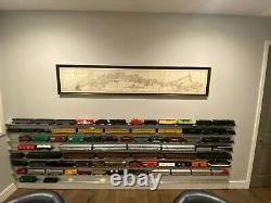 O SCALE TRAIN DISPLAY SHELVES 5 PACK Aluminum / Model Railroad / O Gauge