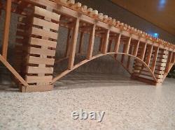 O Scale Arch Bridge 36! Model Train Trestle O gauge. Use with Lionel MTH Marks