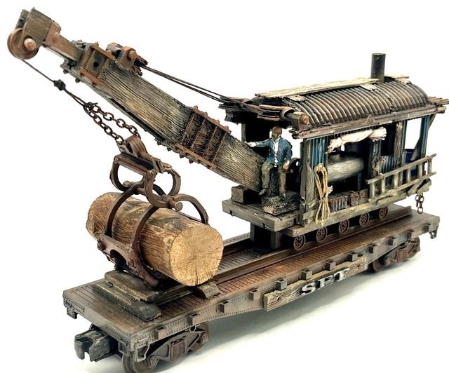 O Gauge Custom, Handmade, Logging Crane