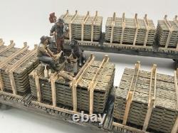 O gauge Custom, Handmade, Painted, 2 car consist, stacked lumber cars withHobos