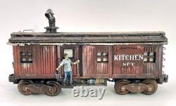O gauge Hand-crafted, Logging Kitchen & Dinning set, with smoke & flicker lighting