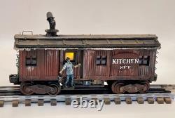 O gauge Hand-crafted, Logging Kitchen & Dinning set, with smoke & flicker lighting