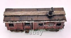 O gauge Hand-crafted, Logging Kitchen & Dinning set, with smoke & flicker lighting