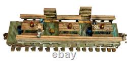 O gauge Hand-crafted, Logging Kitchen & Dinning set, with smoke & flicker lighting