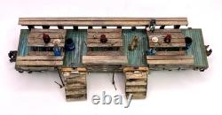 O gauge Hand-crafted, Logging Kitchen & Dinning set, with smoke & flicker lighting